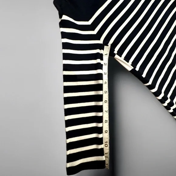 Lauren Ralph Lauren petite dress- navy blue & white stripes - size P medium - Picture 8 of 12